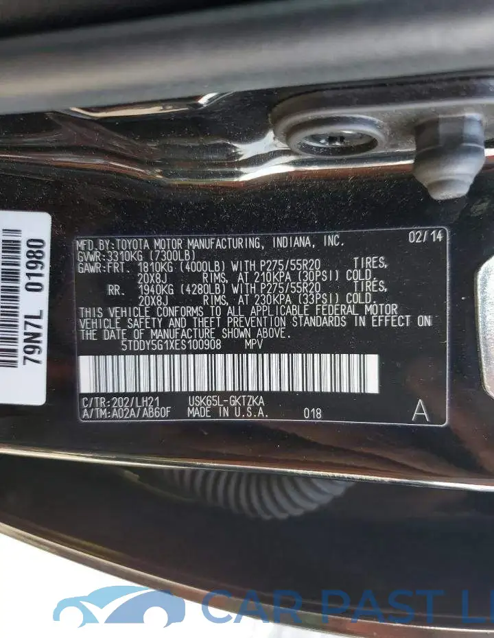 5TDDY5G1XES100908# 13