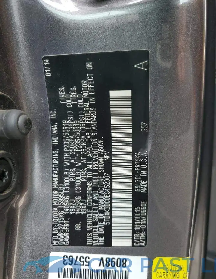 5TDXK3DC0ES452307# 14