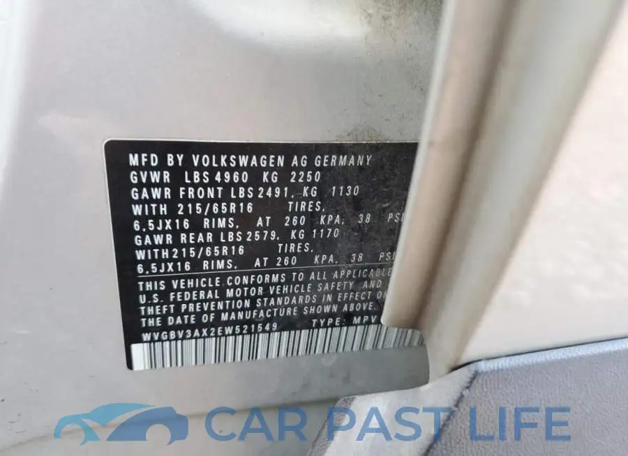 WVGBV3AX2EW521549# 13