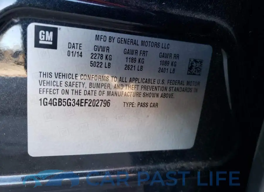 1G4GB5G34EF202796# 12
