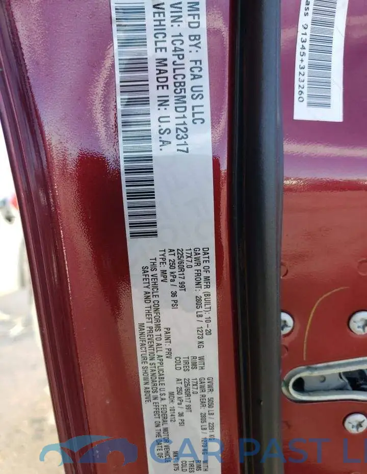 1C4PJLCB5MD112317# 13