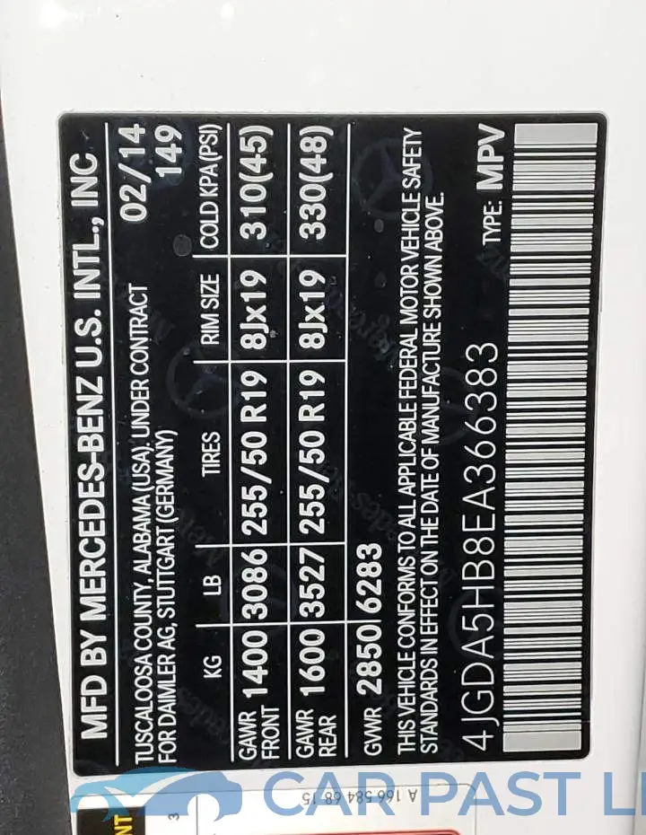 4JGDA5HB8EA366383# 14