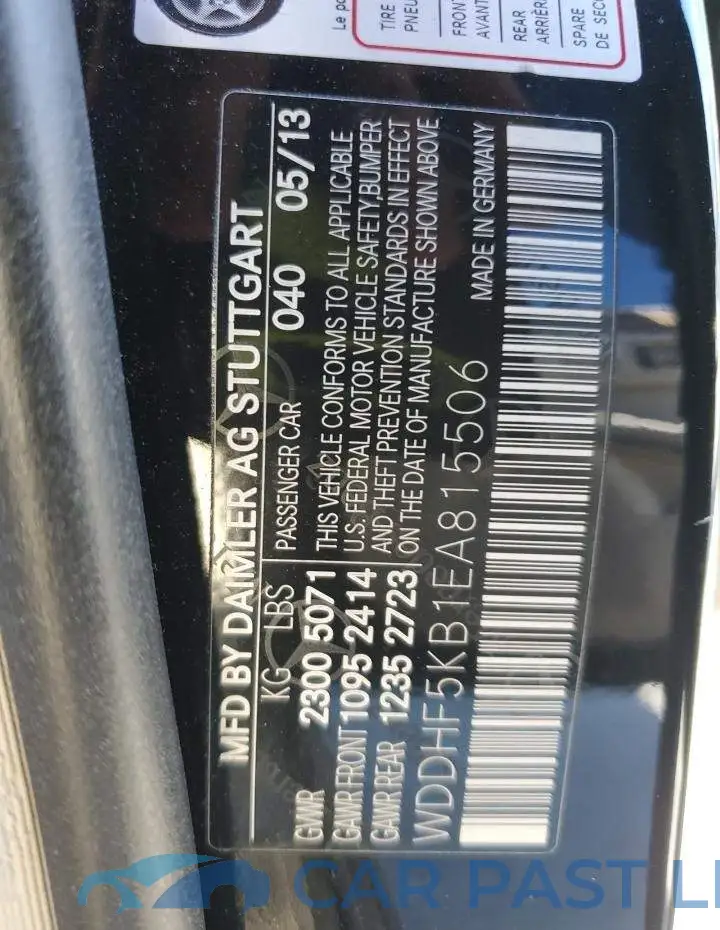 WDDHF5KB1EA815506# 12