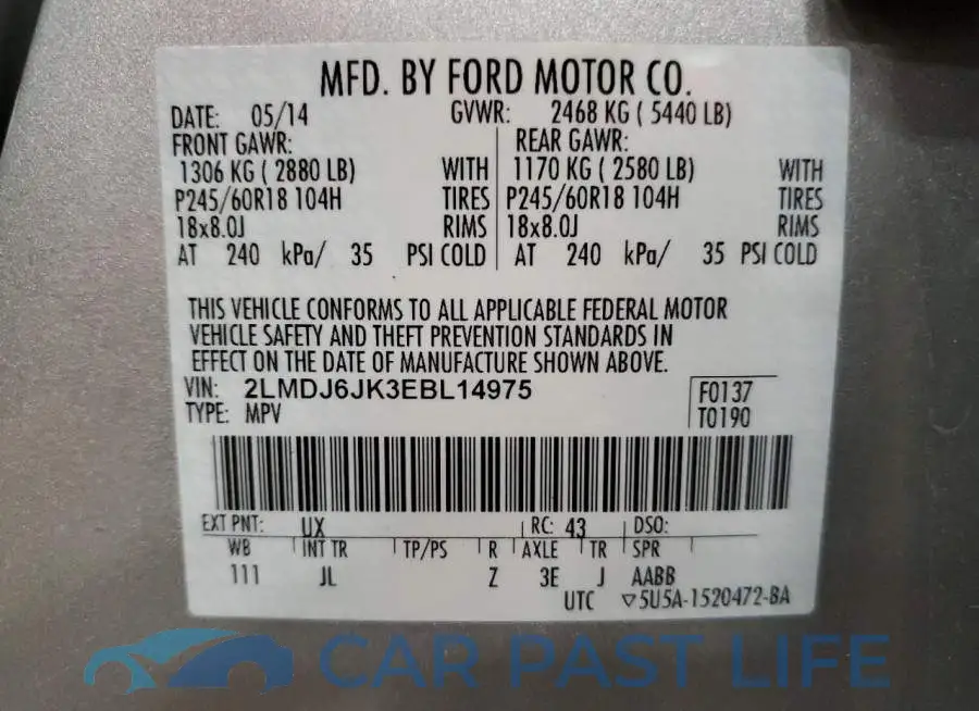 2LMDJ6JK3EBL14975# 13