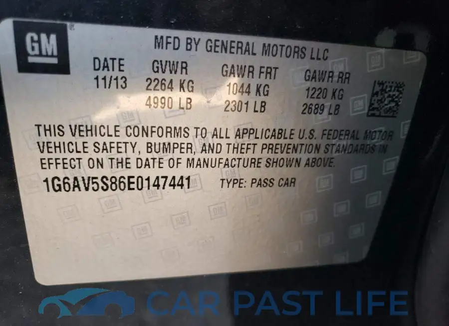1G6AV5S86E0147441# 12