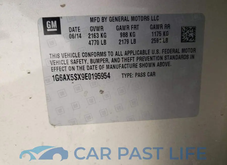 1G6AX5SX9E0195954# 12