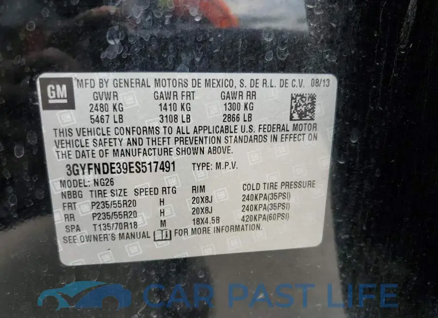 3GYFNDE39ES517491# 13
