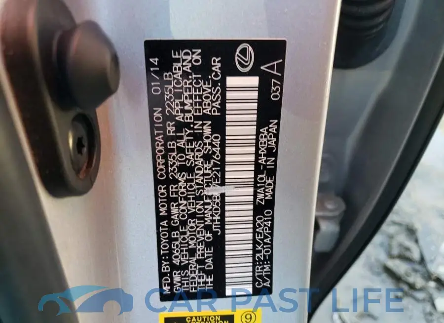 JTHKD5BH7E2176440# 12