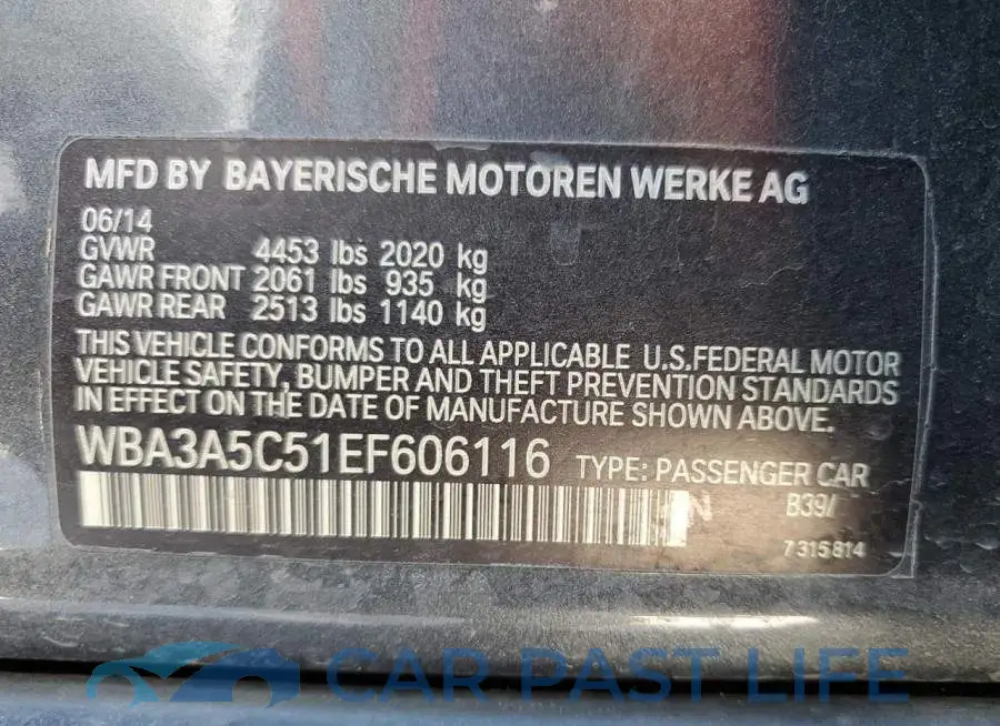 WBA3A5C51EF606116# 12