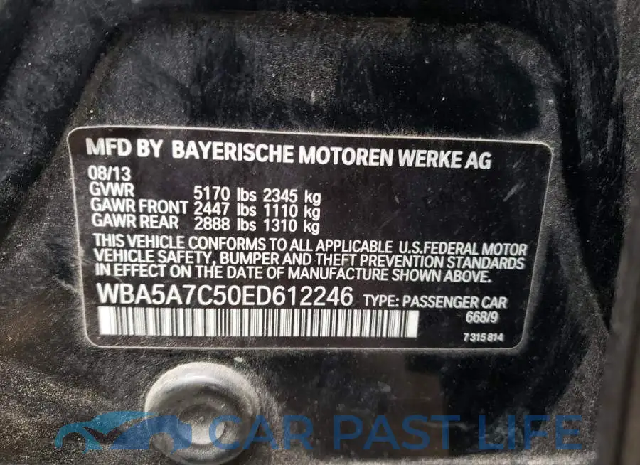 WBA5A7C50ED612246# 12