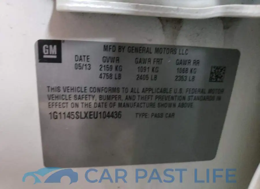 1G1145SLXEU104436# 12