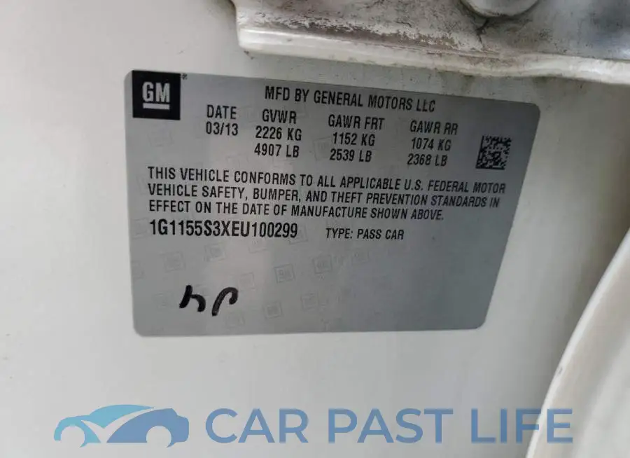 1G1155S3XEU100299# 12