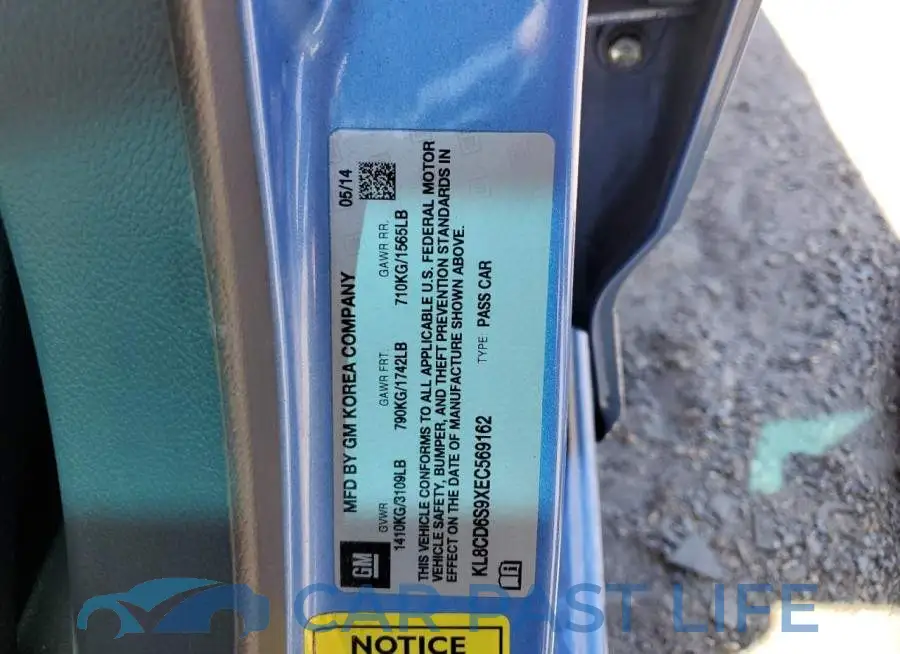 KL8CD6S9XEC569162# 13