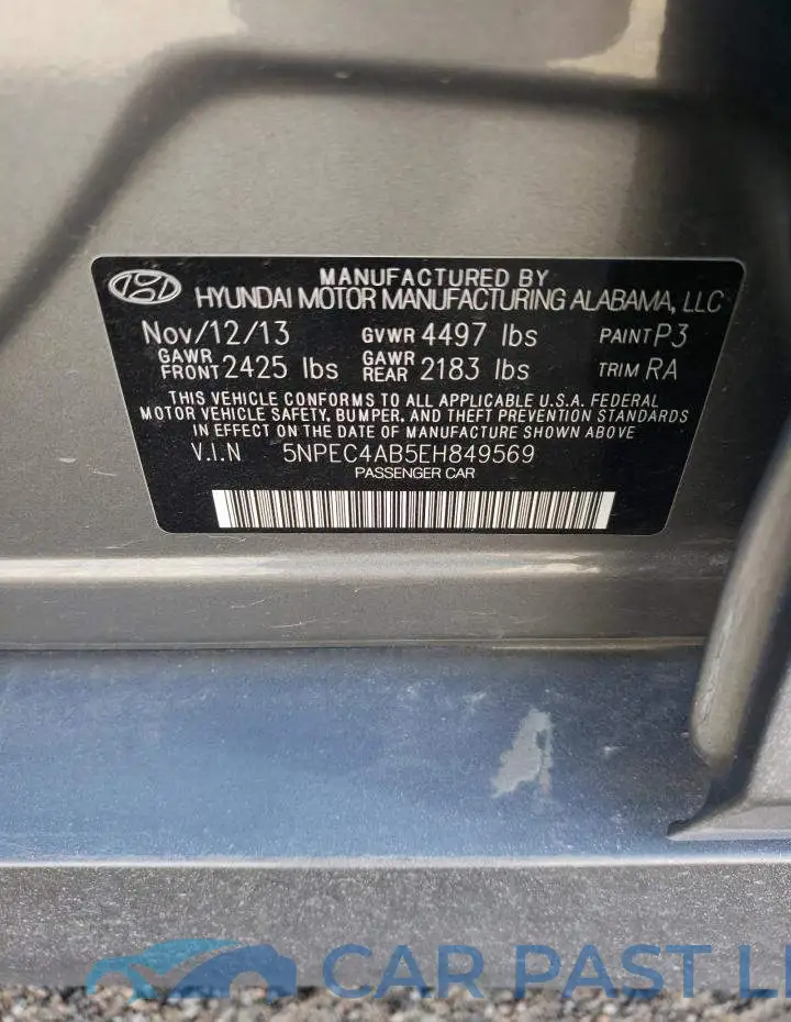 5NPEC4AB5EH849569# 12