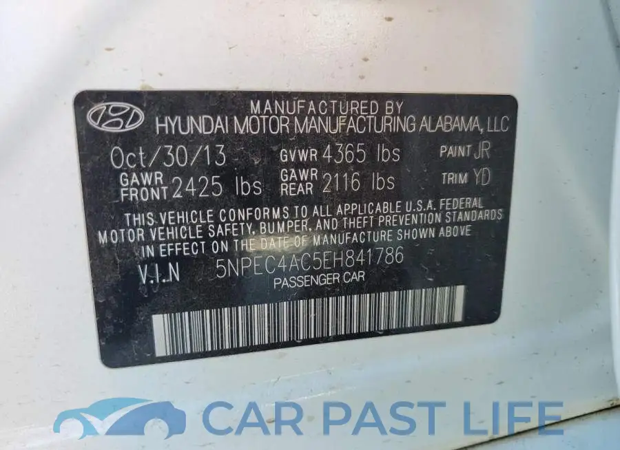 5NPEC4AC5EH841786# 13