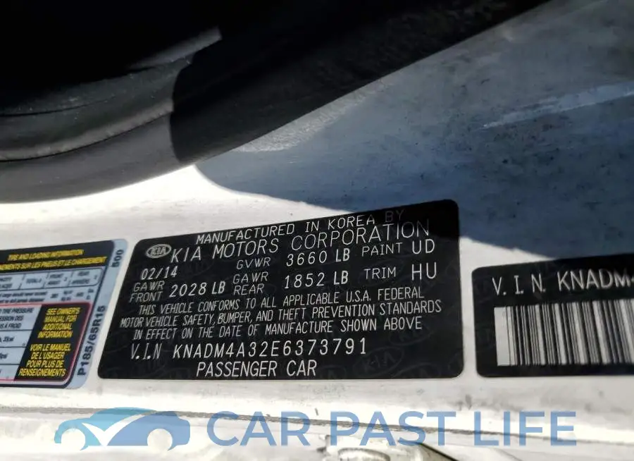 KNADM4A32E6373791# 12