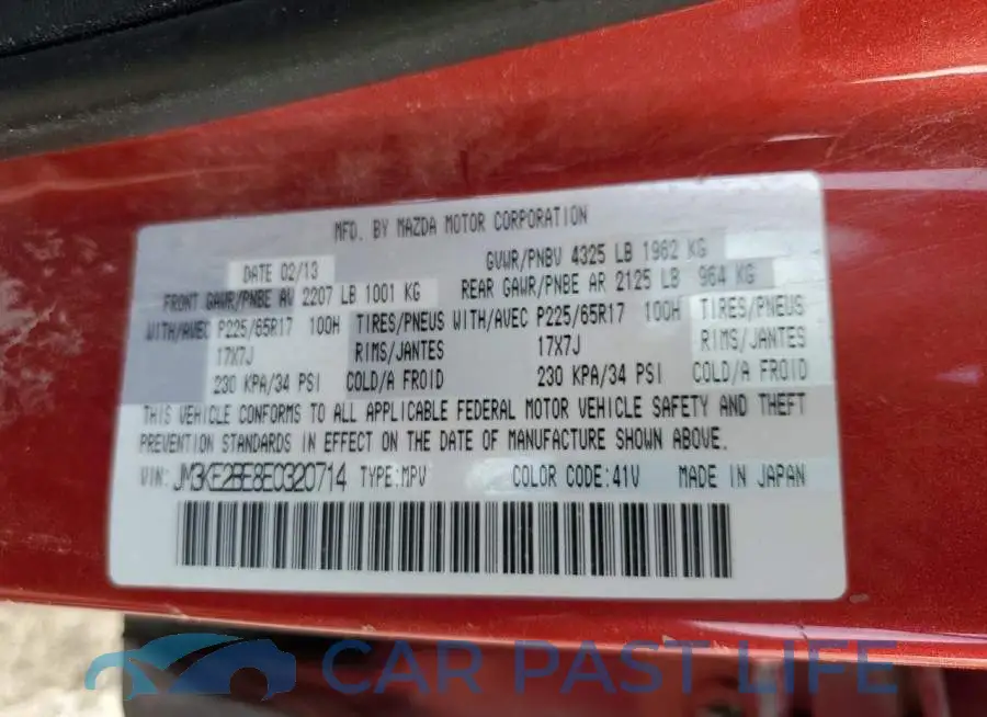 JM3KE2BE8E0320714# 12