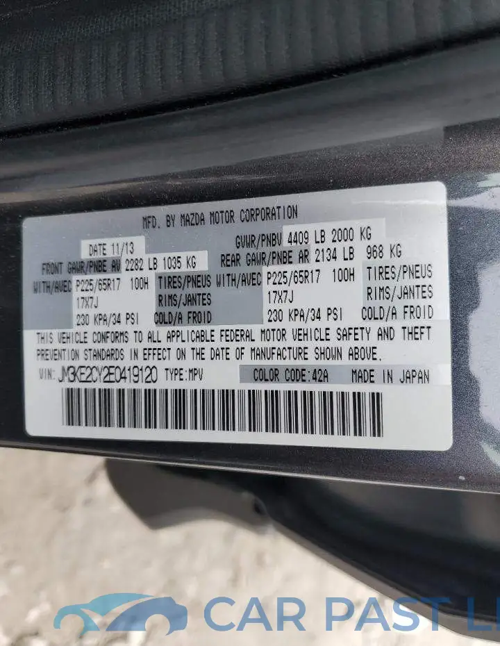JM3KE2CY2E0419120# 14