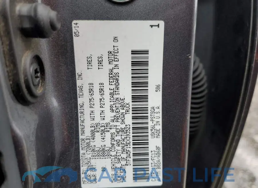 5TFDW5F15EX393523# 12