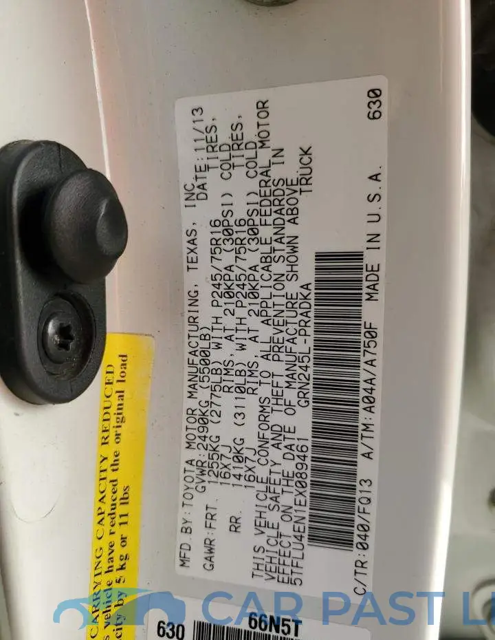 5TFLU4EN1EX089461# 13