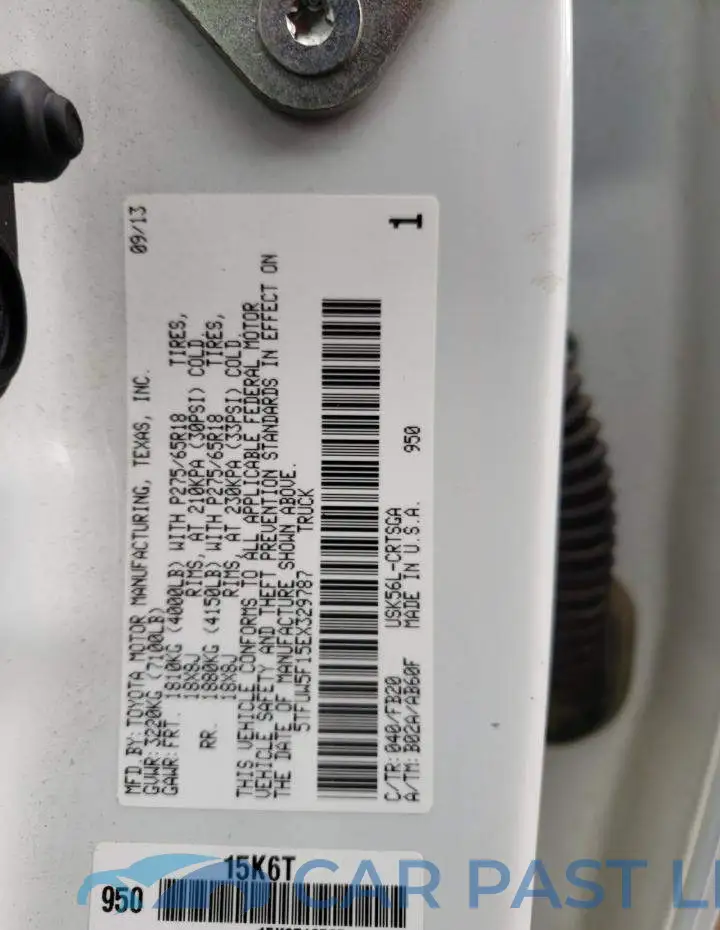 5TFUW5F15EX329787# 12