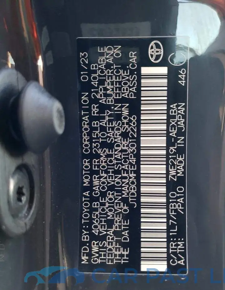 JTDBCMFE4P3012266# 13