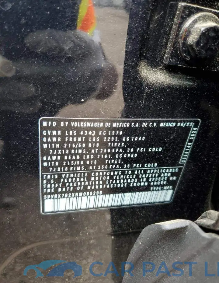 3VVRX7B2XNM089298# 12
