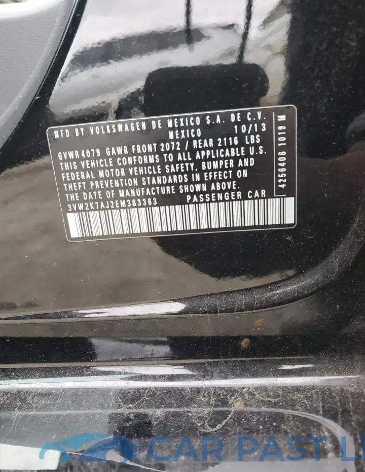 3VW2K7AJ2EM383363# 12