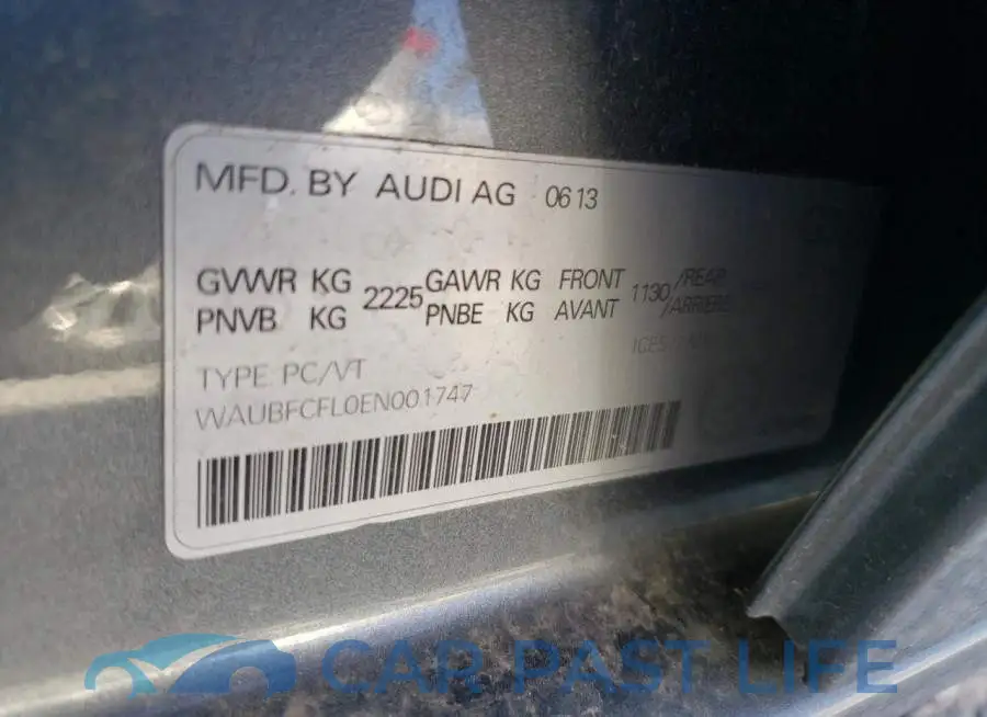 WAUBFCFL0EN001747# 13