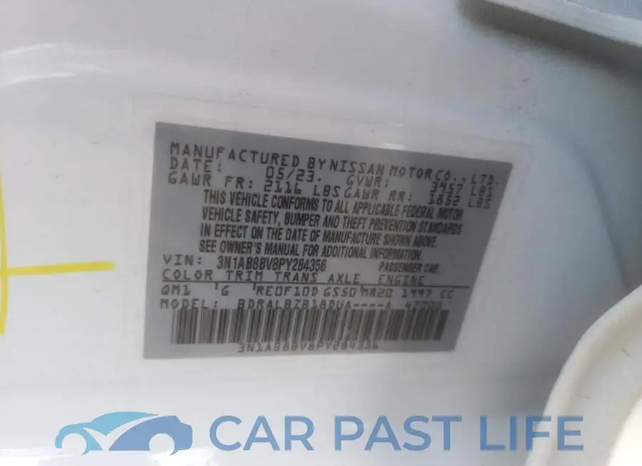 3N1AB8BV8PY284356# 12