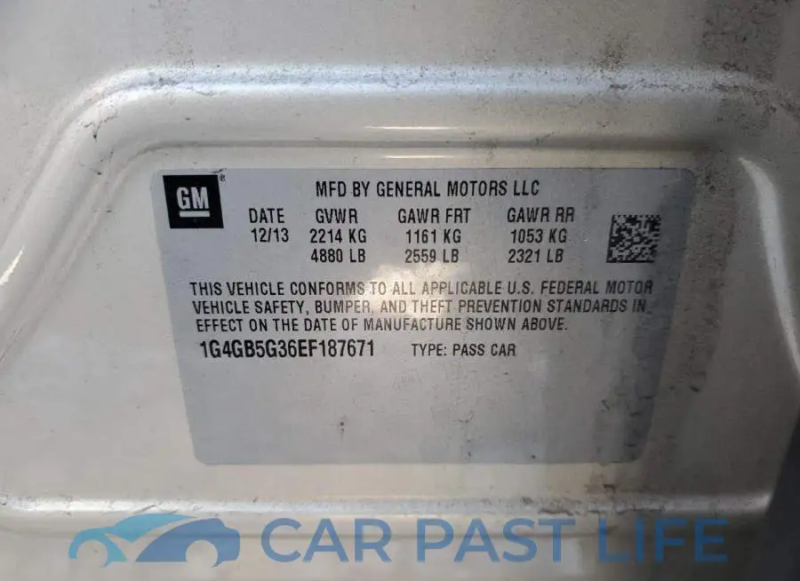 1G4GB5G36EF187671# 12