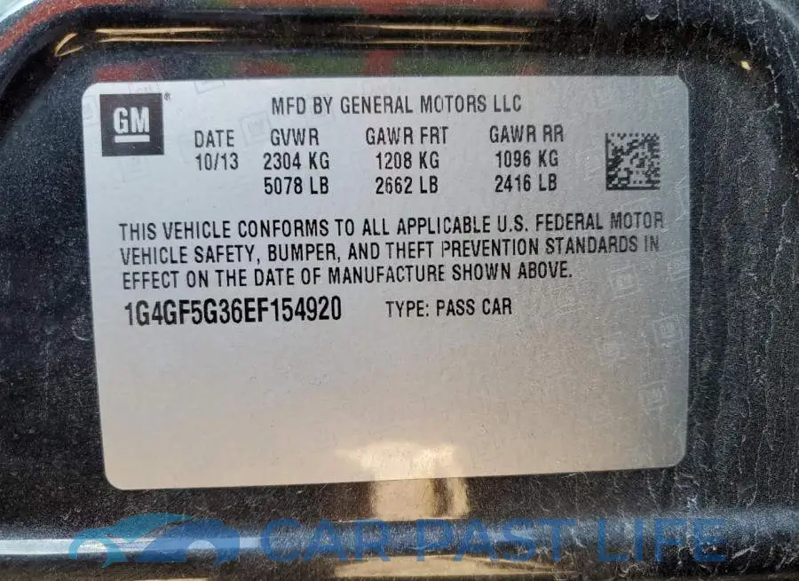 1G4GF5G36EF154920# 12