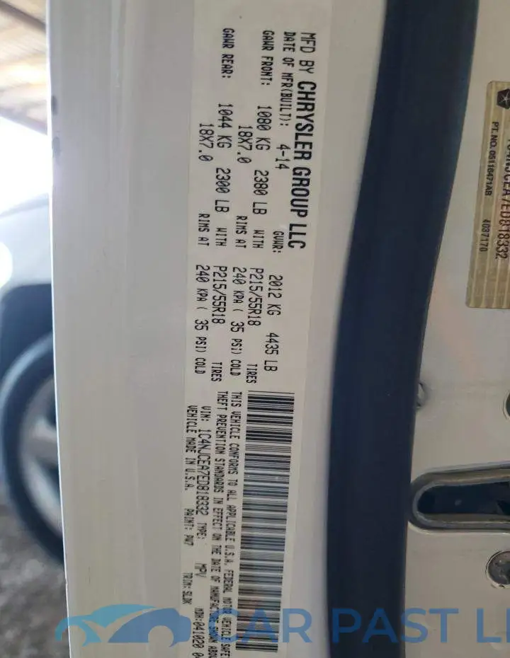 1C4NJCEA7ED818332# 13