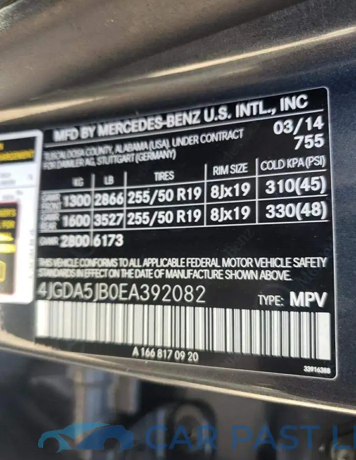 4JGDA5JB0EA392082# 12