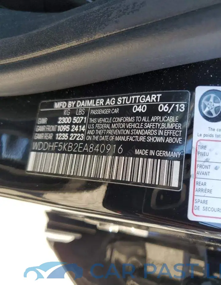 WDDHF5KB2EA840916# 12