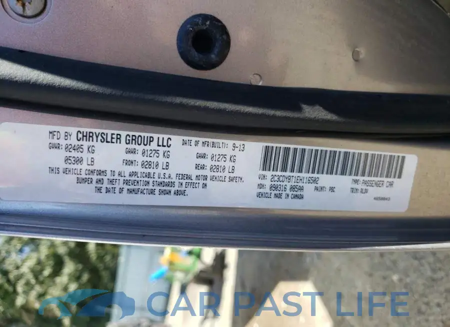 2C3CDYBT1EH116502# 12
