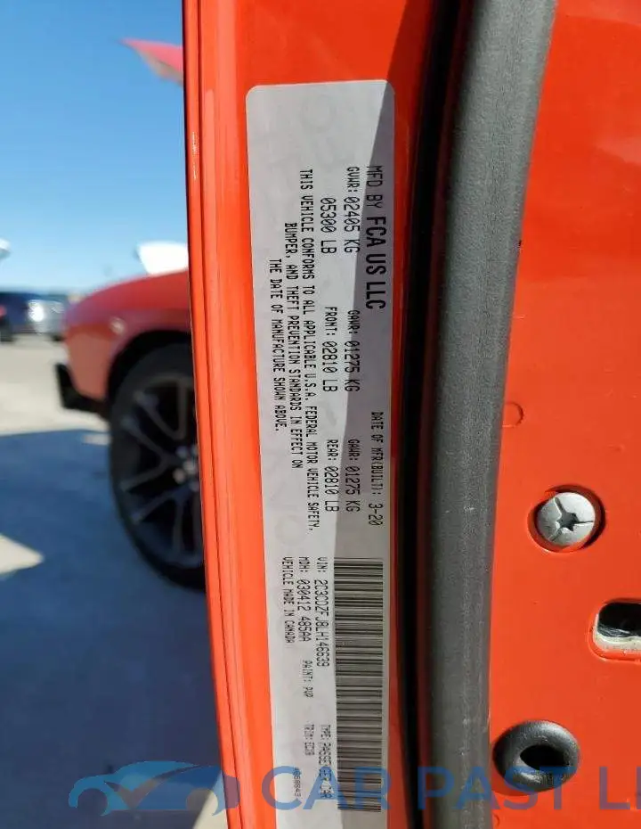 2C3CDZFJ8LH146639# 12