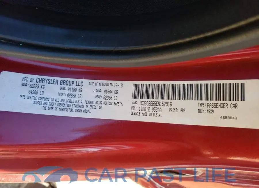 1C3BCBEB5EN157916# 12