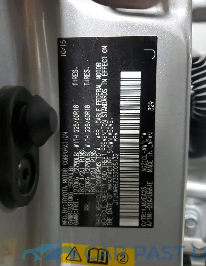 JTJYARBZ3G2025132# 14