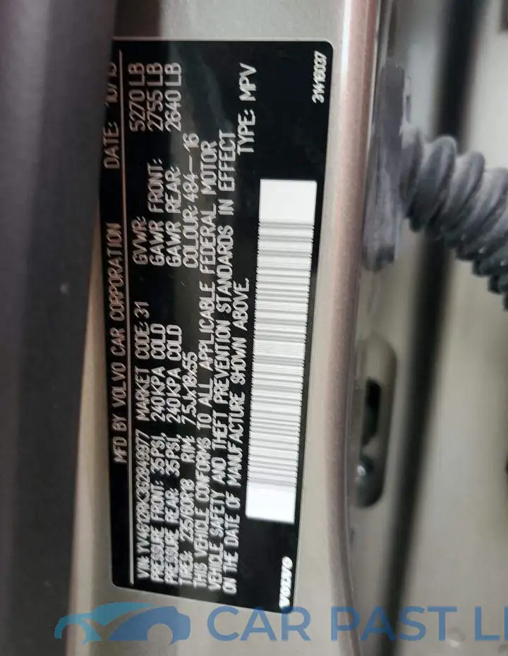 YV4612RK3G2849977# 12
