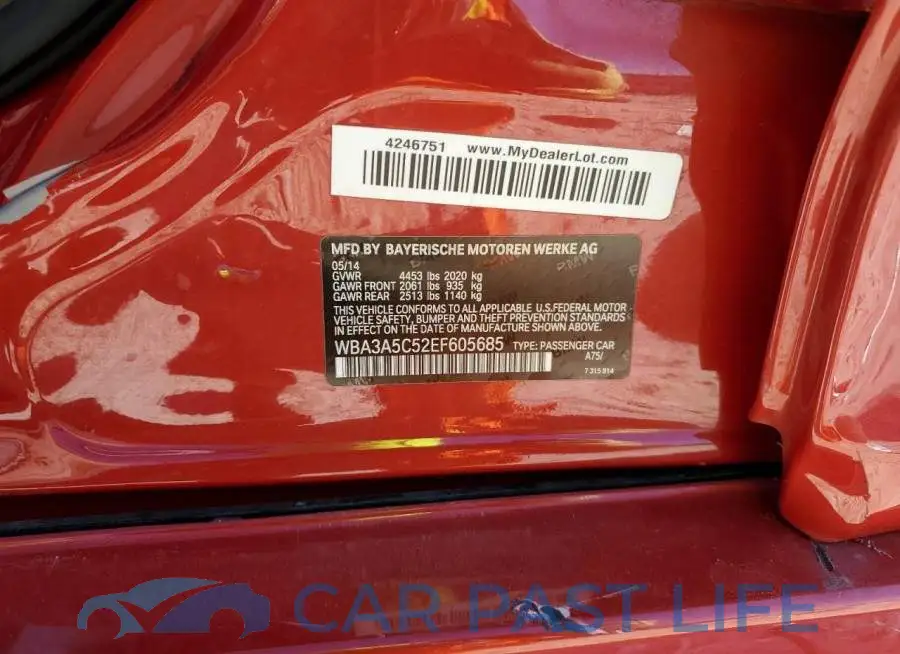 WBA3A5C52EF605685# 12