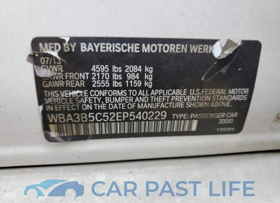 WBA3B5C52EP540229# 12