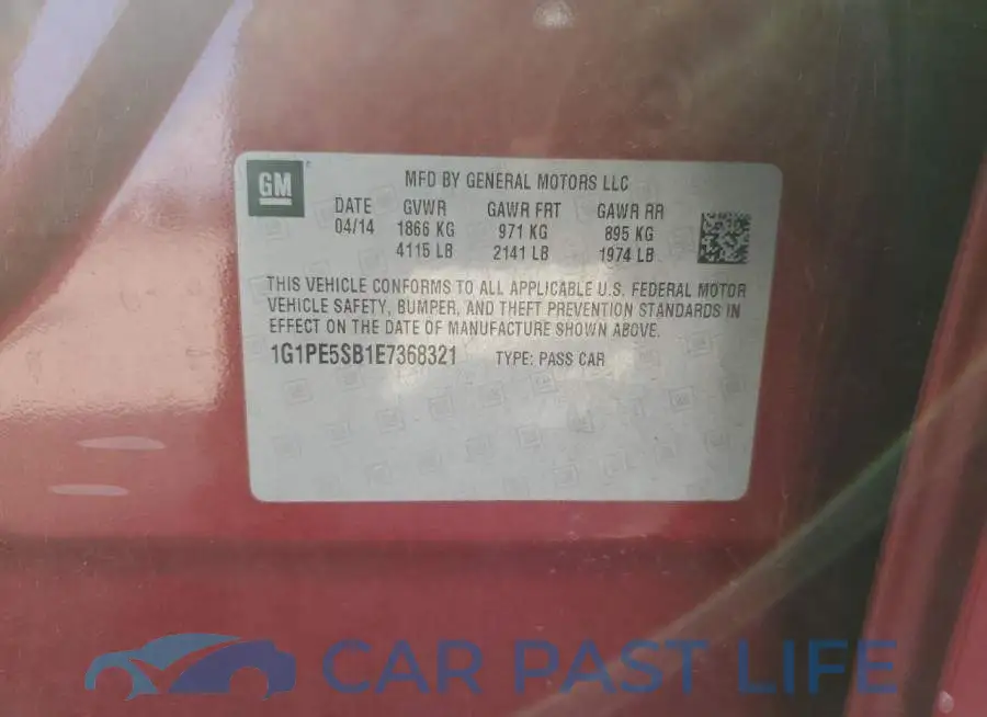 1G1PE5SB1E7368321# 12