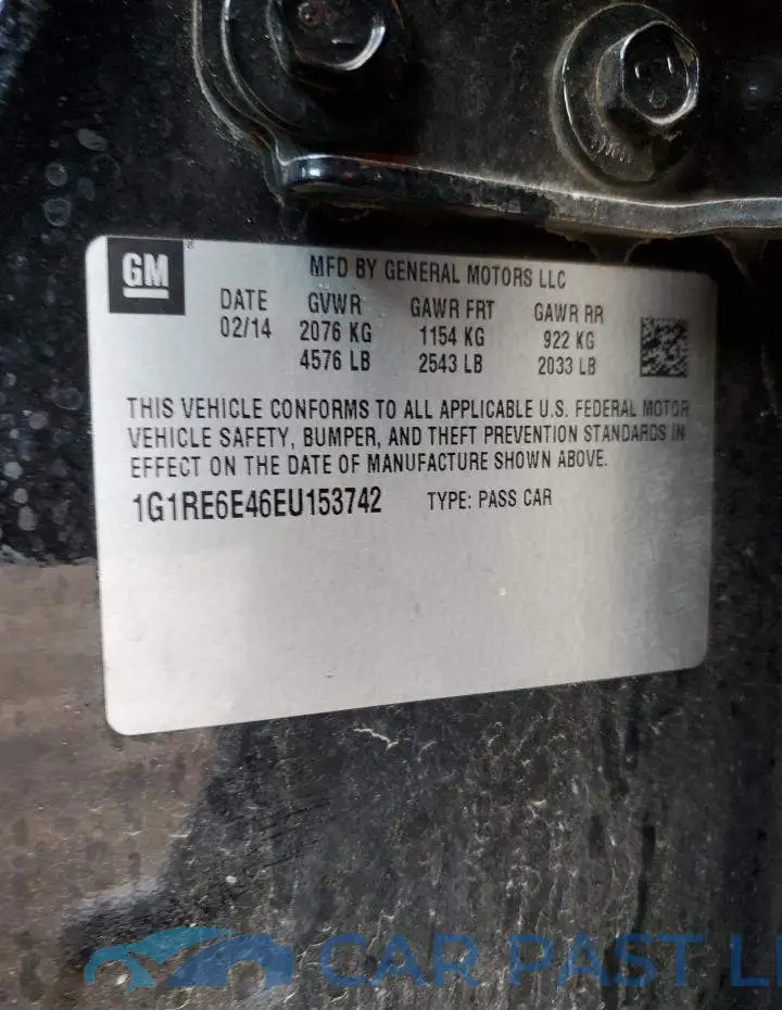 1G1RE6E46EU153742# 12