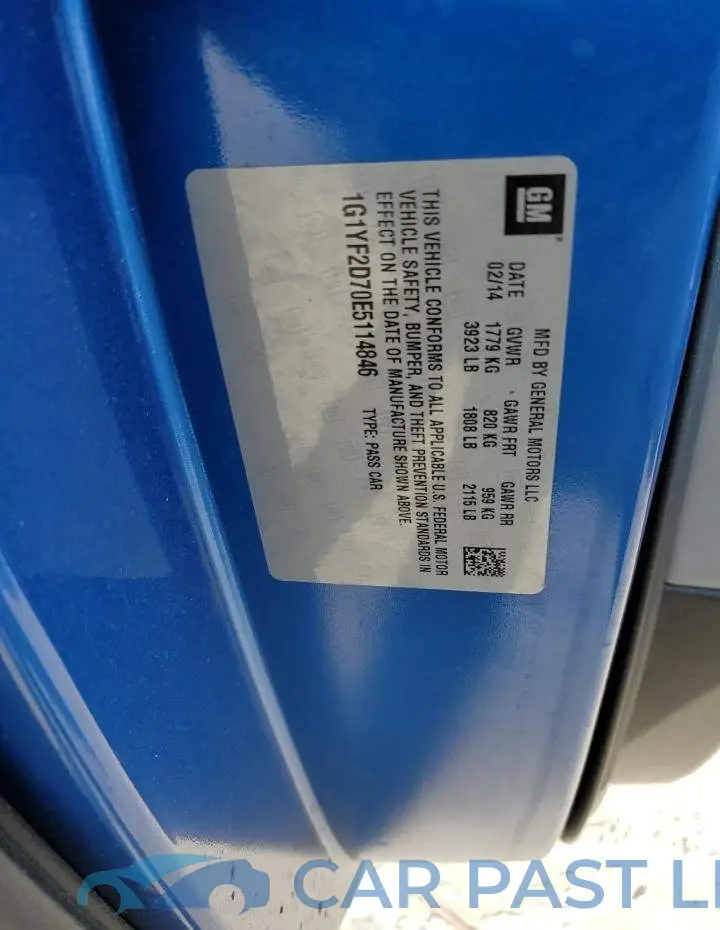 1G1YF2D70E5114846# 12