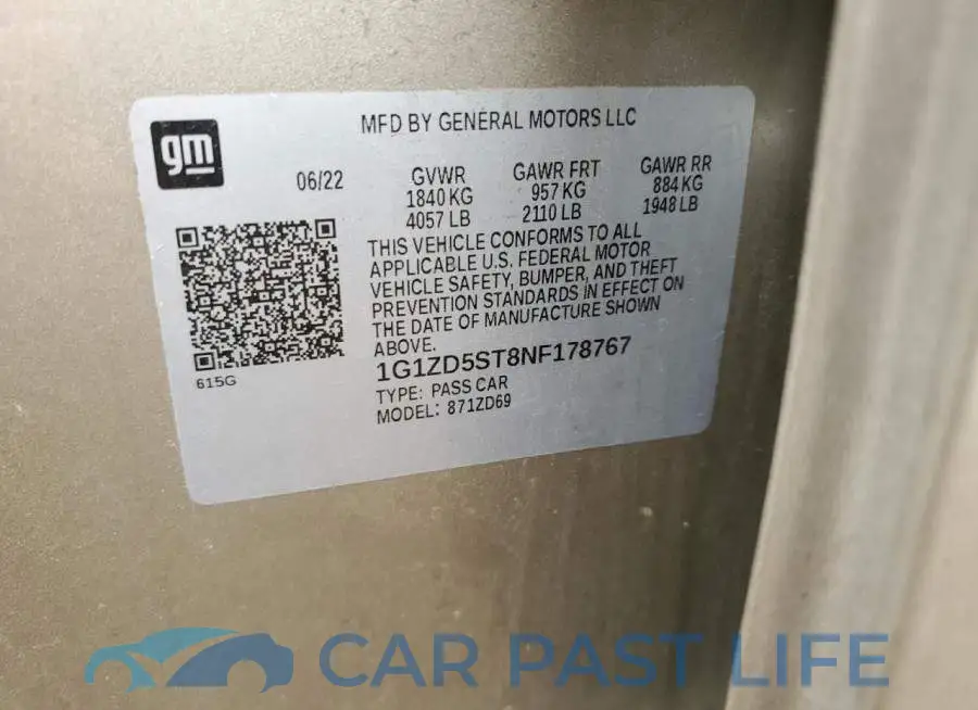 1G1ZD5ST8NF178767# 13