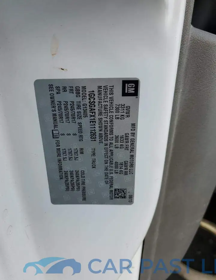 1GCSGAFX1E1112631# 13