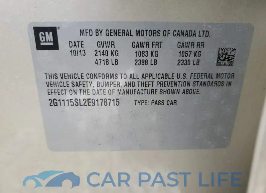 2G1115SL2E9178715# 13