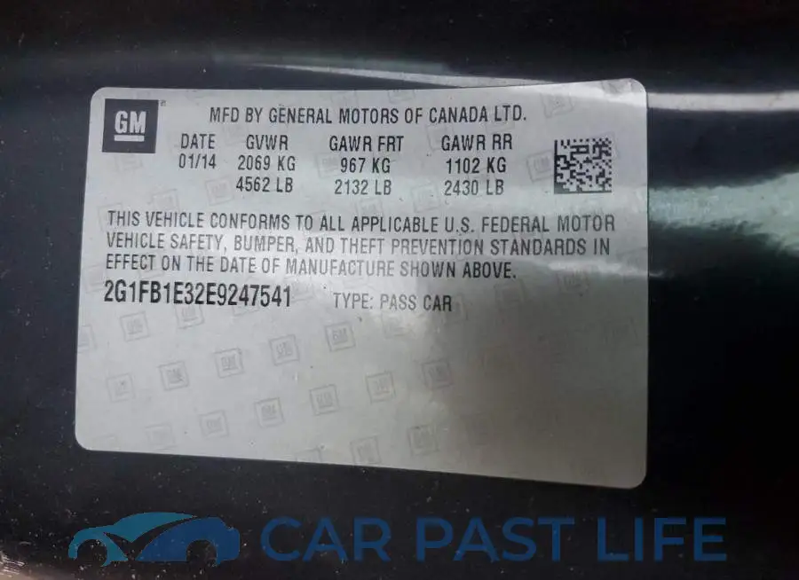 2G1FB1E32E9247541# 12