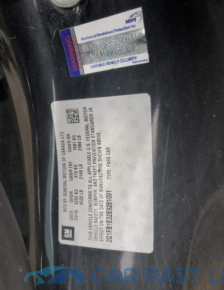 2G1FB1E32E9281091# 12